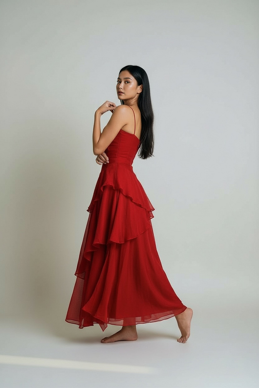 Crimson Rêverie Dress