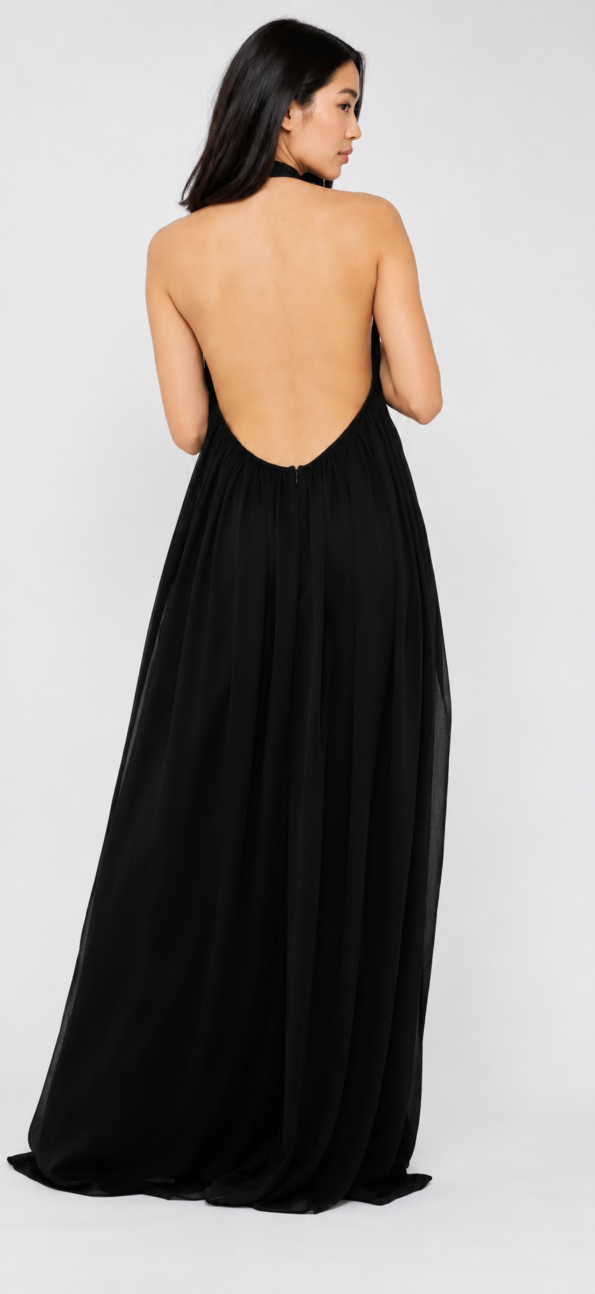 Noémie Chiffon Halter Jumpsuit