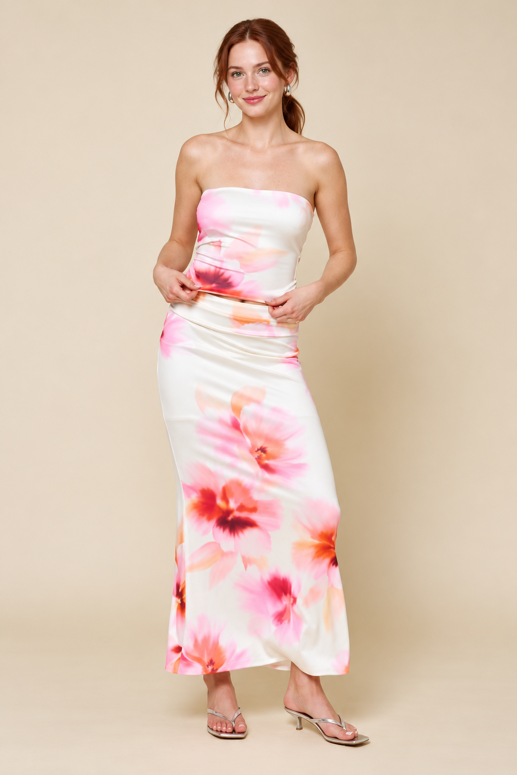Juliette Watercolor Floral Skirt Set