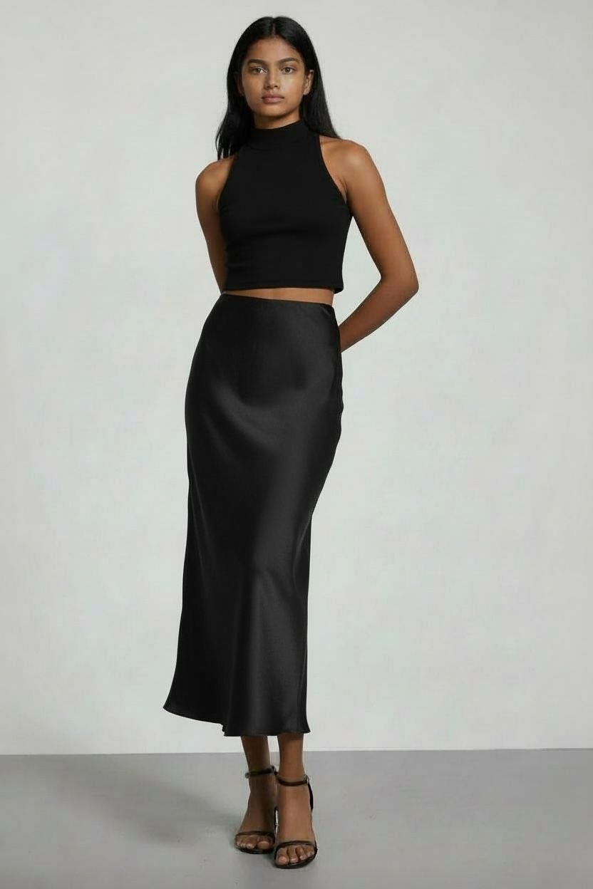 Amour Silhouette Midi Skirt