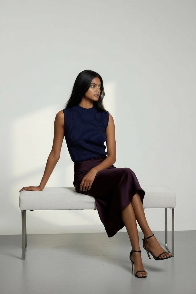 Amour Silhouette Midi Skirt