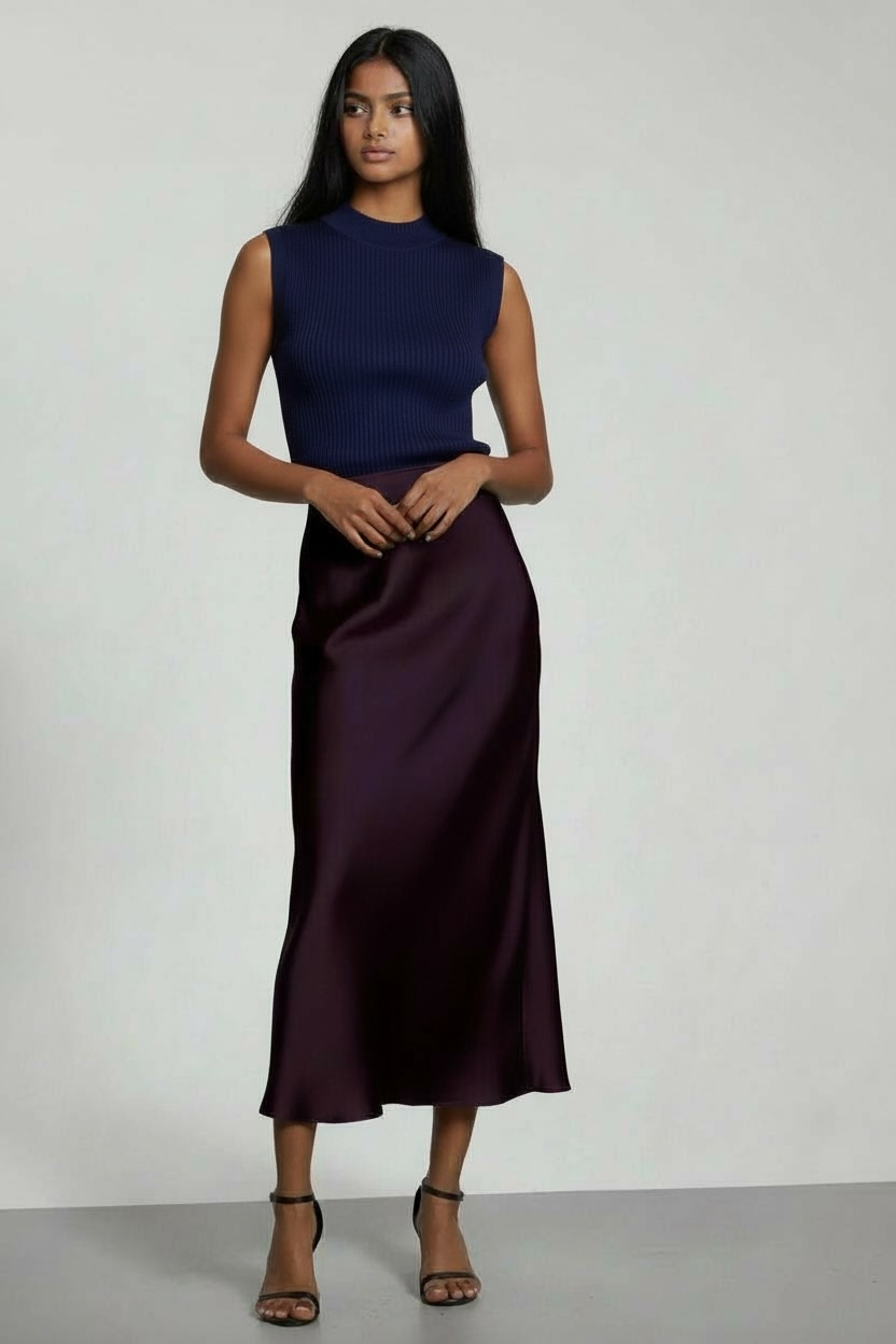 Amour Silhouette Midi Skirt