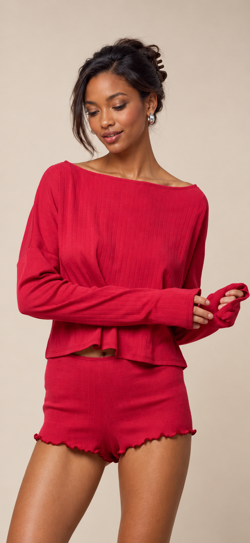 Celeste Ribbed Lounge Set