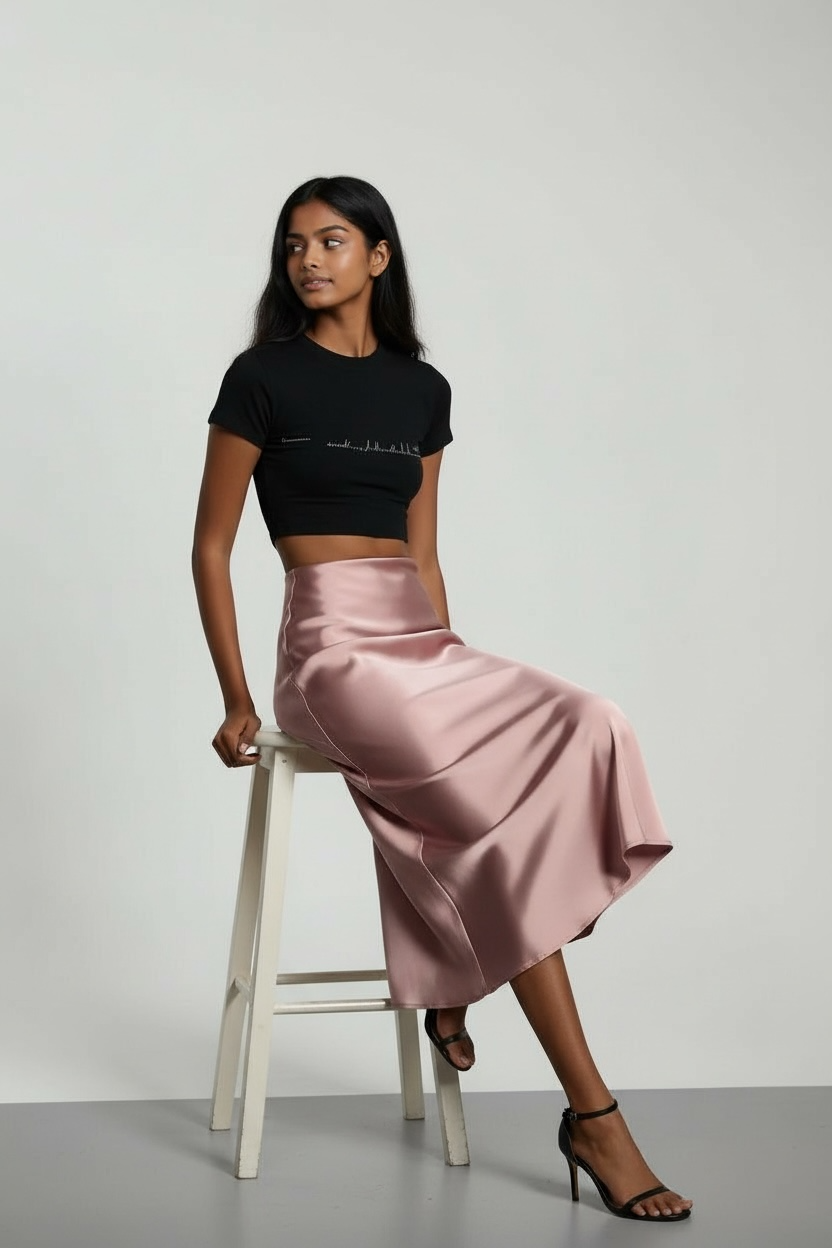 Amour Silhouette Midi Skirt