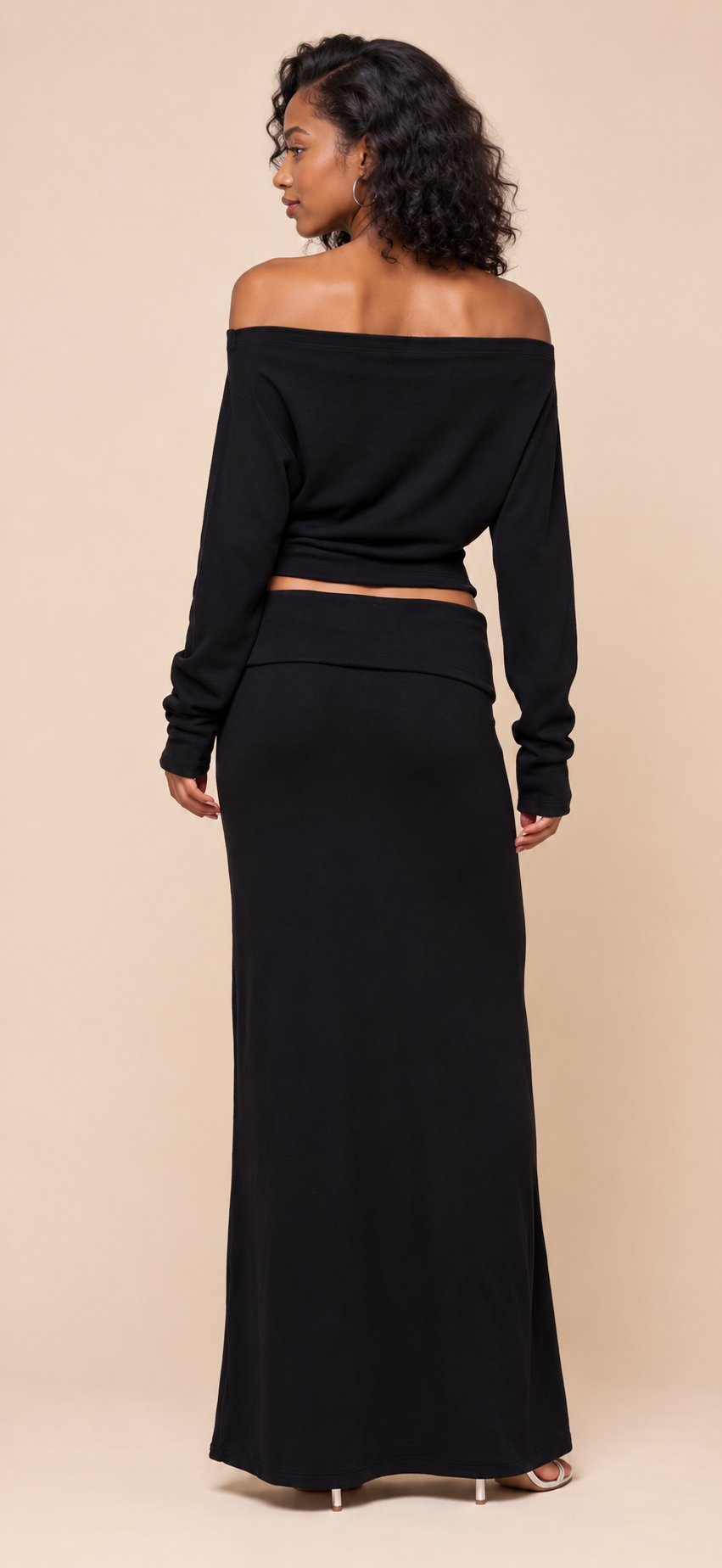 Solène Off-Shoulder Maxi Skirt Set