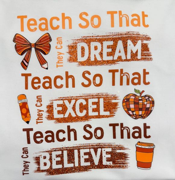 Dream Excel Believe V Neck T- Shirt